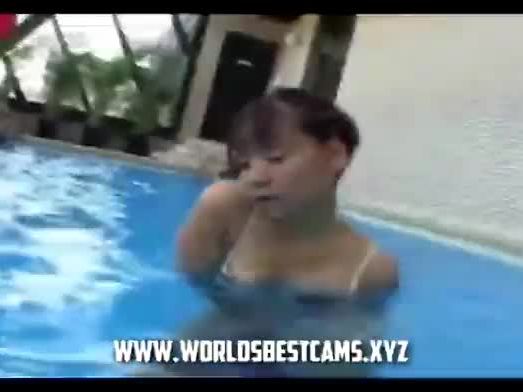 Japanese teen having fun in the pool - worldsbestcams.xyz