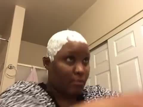 Milf at home, first time shaving her head smooth bald (bf request)