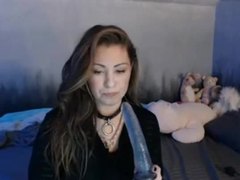 Hot emo-girl deepthroating dildo-allcamsclub.com