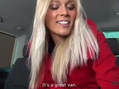Takevan blondie rocks after shopping take quick fuck and home to husband