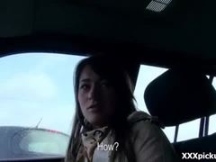 Teen czech girl sucking cock for cash in public video 04